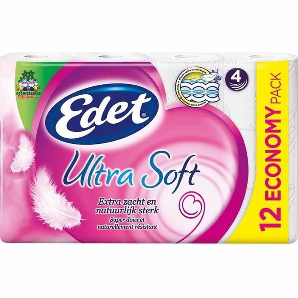 Edet-Toiletpapier-Ultra-Soft-4-Laags-12-Rollen