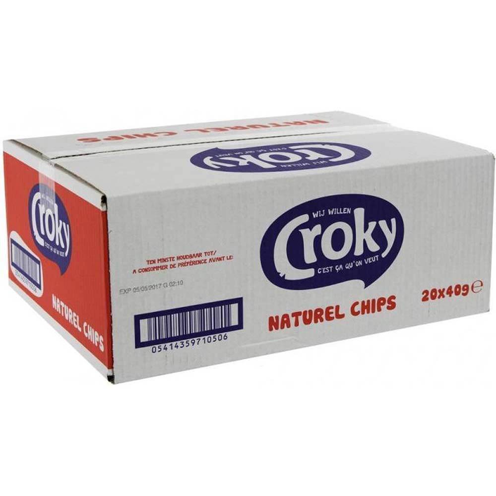 Croky Chips Naturel Zout 40gr - 20 Stuks