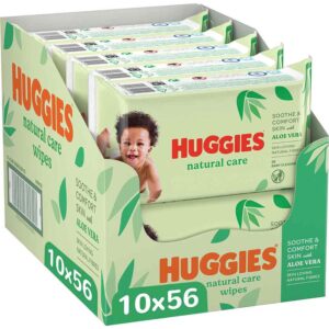 Huggies Baby Billendoekjes Natural Care Aloe Vera 56 Stuks Voordeelpack