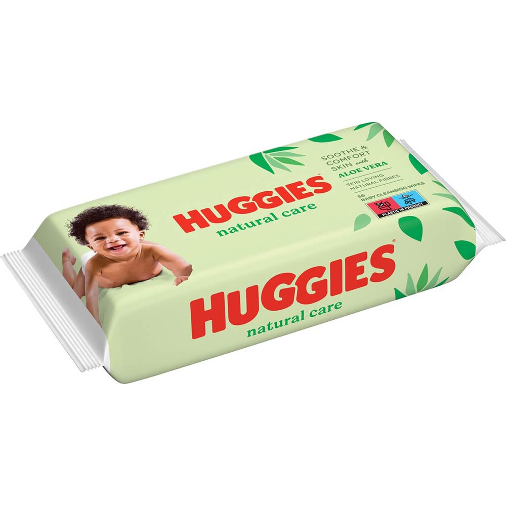 Huggies Baby Billendoekjes Natural Care Aloe Vera 56 Stuks