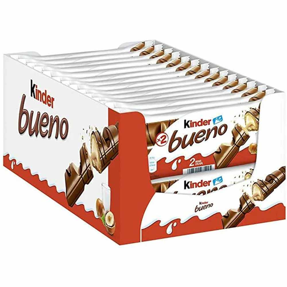 Kinder Bueno Chocoladereep 43g - 30 Stuks