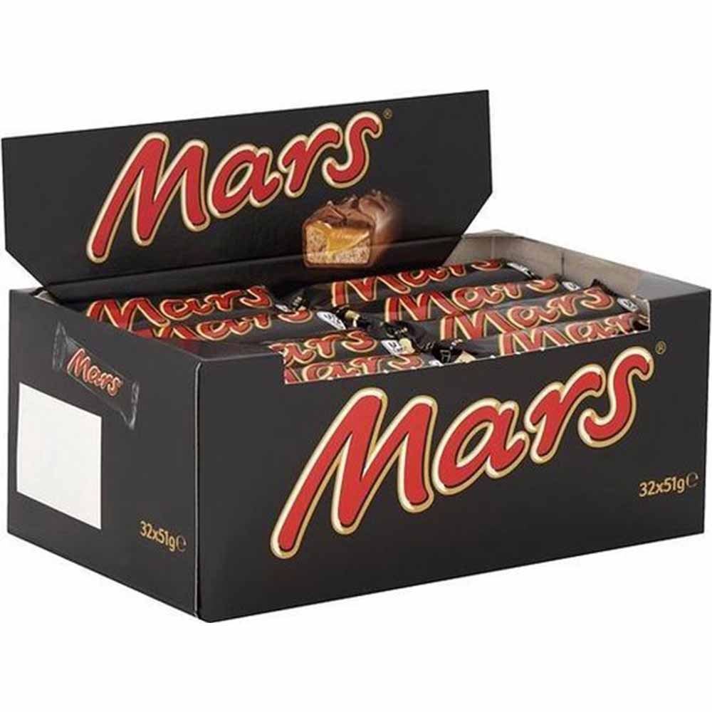 Mars Chocoladereep 51g - 32 Stuks