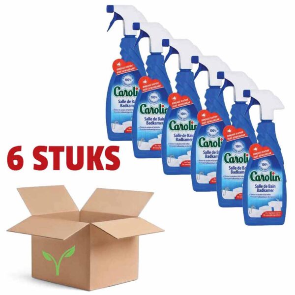 Carolin Badkamer Anti-kalk Spray - 6 x 650 ml