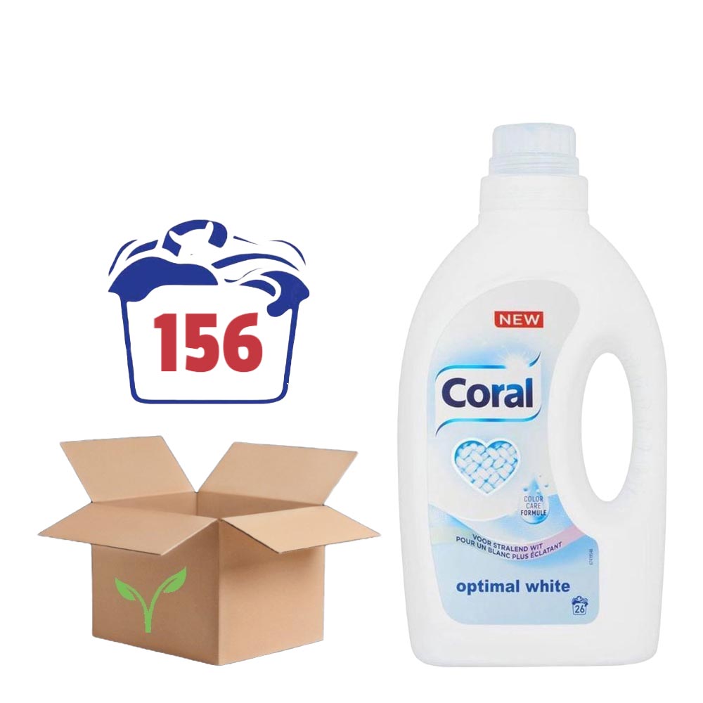 Coral Optimal White Vloeibaar Wasmiddel - 6 x 26 Wasbeurten