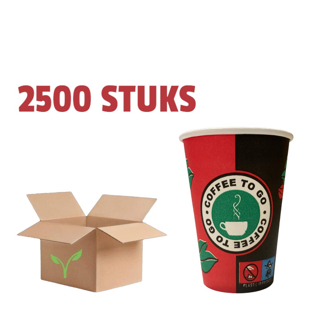 Kiezen Optimaal Ongrijpbaar Kartonnen Bekertjes Coffee To Go 7,5 oz - 2500 Stuks - YecStore