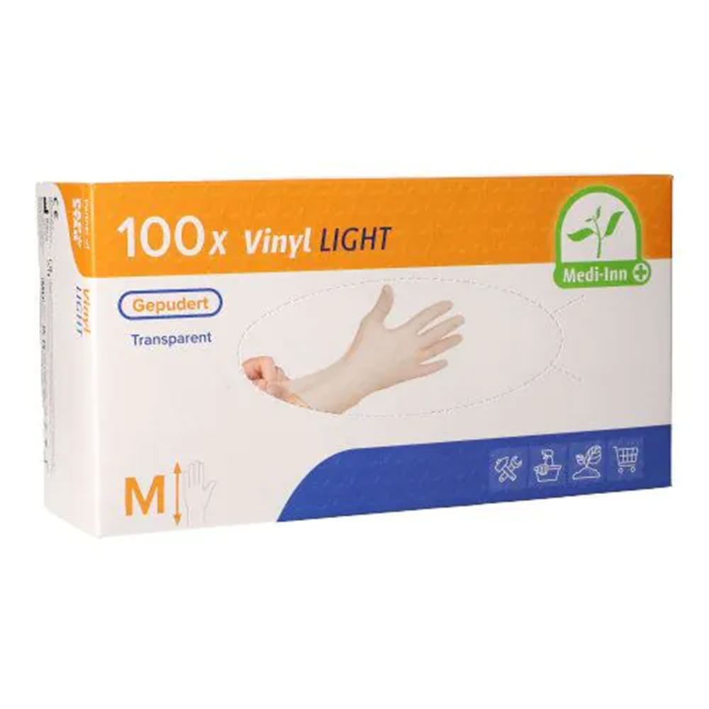 Medi-Inn® PS Handschoenen Vinyl Gepoederd M - 100 Stuks
