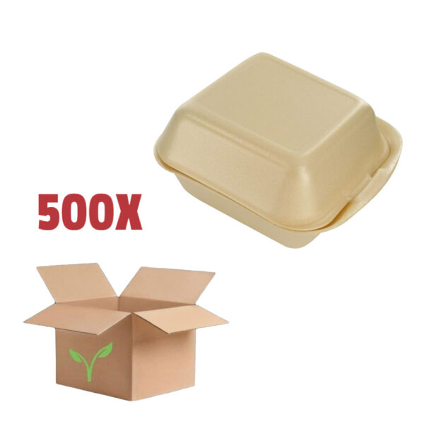 Hamburgerbox IP6 Cream - 500 Stuks