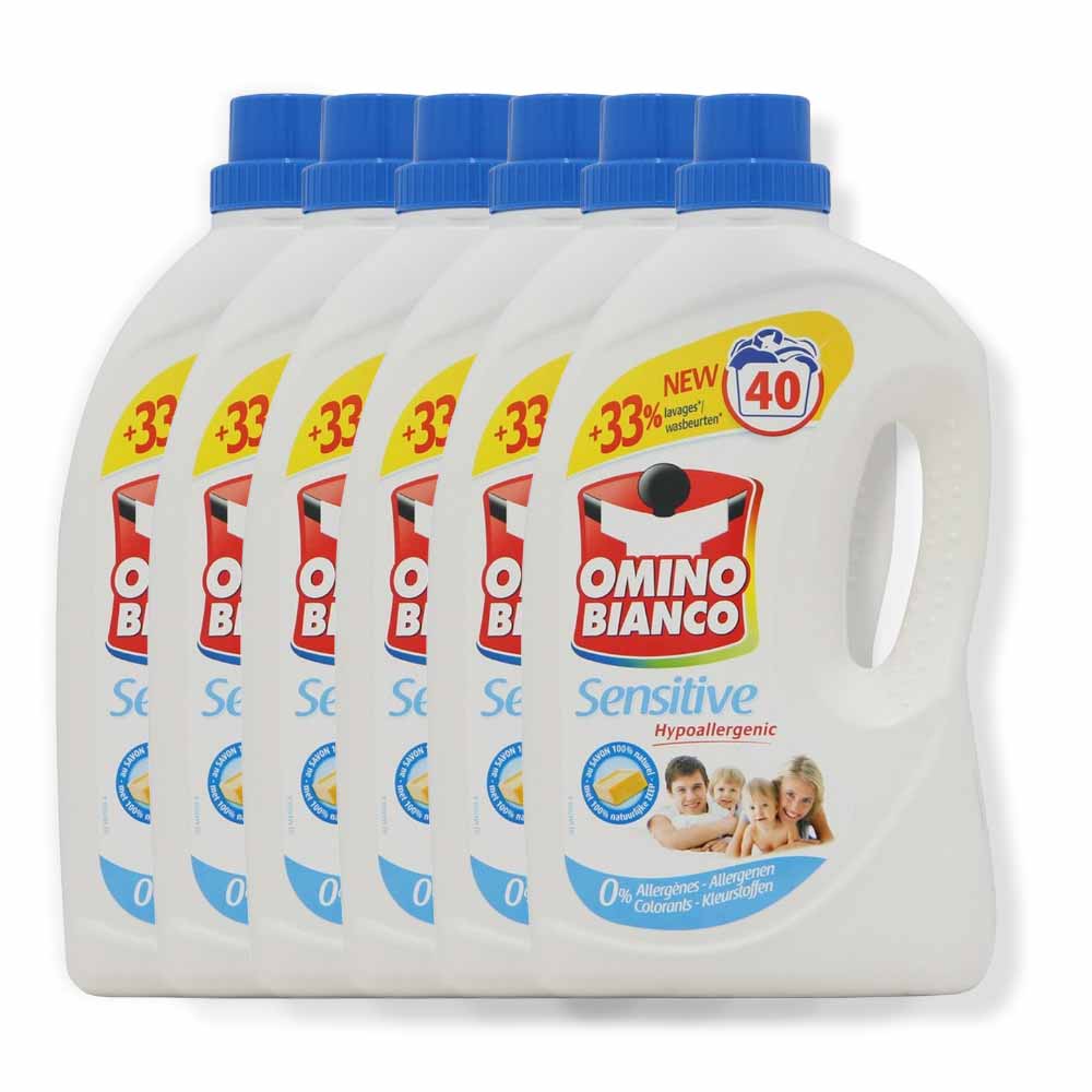 Omino Bianco Sensitive 2L Vloeibaar Wasmiddel - Voordeelverpakking - 240 Wasbeurten