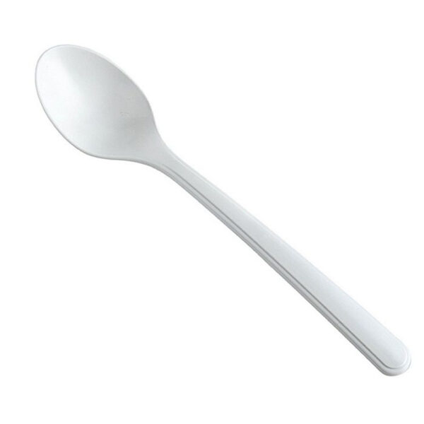Herbruikbaar Lepels PP Bio 17,5 cm Wit - 100 Stuks