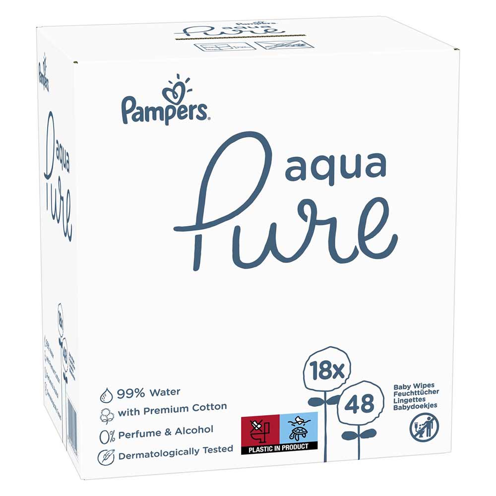 Pampers Billendoekjes Aqua Pure - 864 Stuks