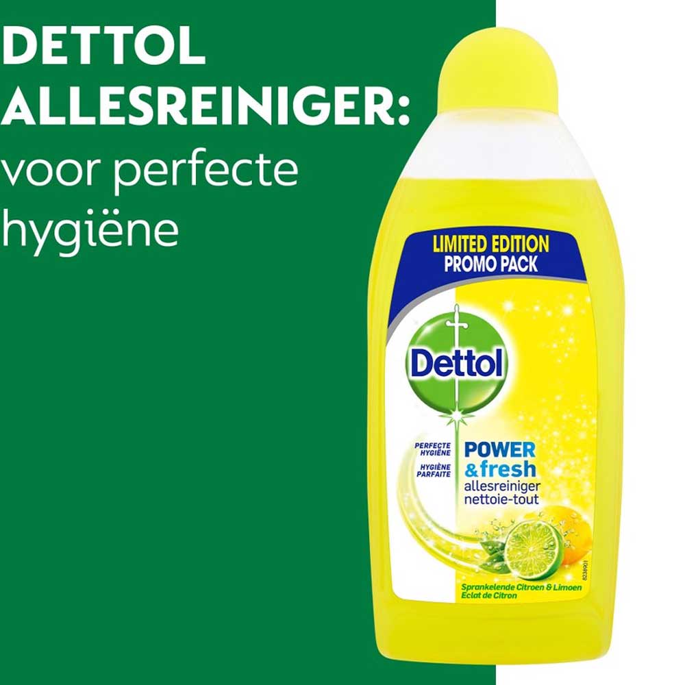 Dettol Allesreiniger Power & Fresh - Citrus - Voordeelverpakking - 12 x 500ml