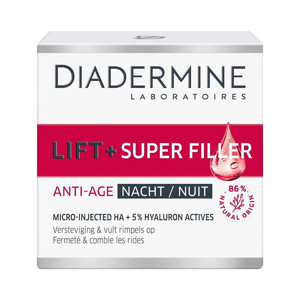 Diadermine Nachtcreme - Lift+ Super Filler - Versteviging & Vult Rimpels Op - 50ml