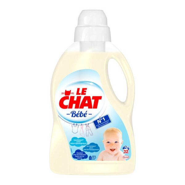 Le Chat Gel Baby - Vloeibaar Wasmiddel - Voordeelverpakking - 8 x 32 Wasbeurten