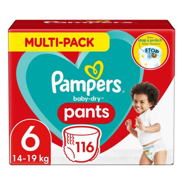 Pampers Baby-Dry Pants - Maat 6 (15+ kg) - 116 Luierbroekjes