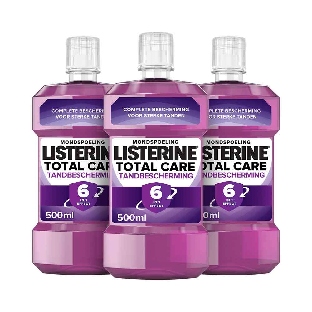 Listerine Total Care Mondwater - Voordeelverpakking 3 x 500ml
