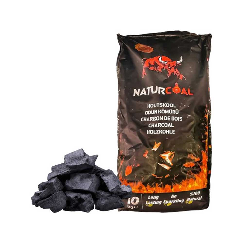 Naturcoal - Langdurige Houtskool 100% Natuurlijk - 10 kg