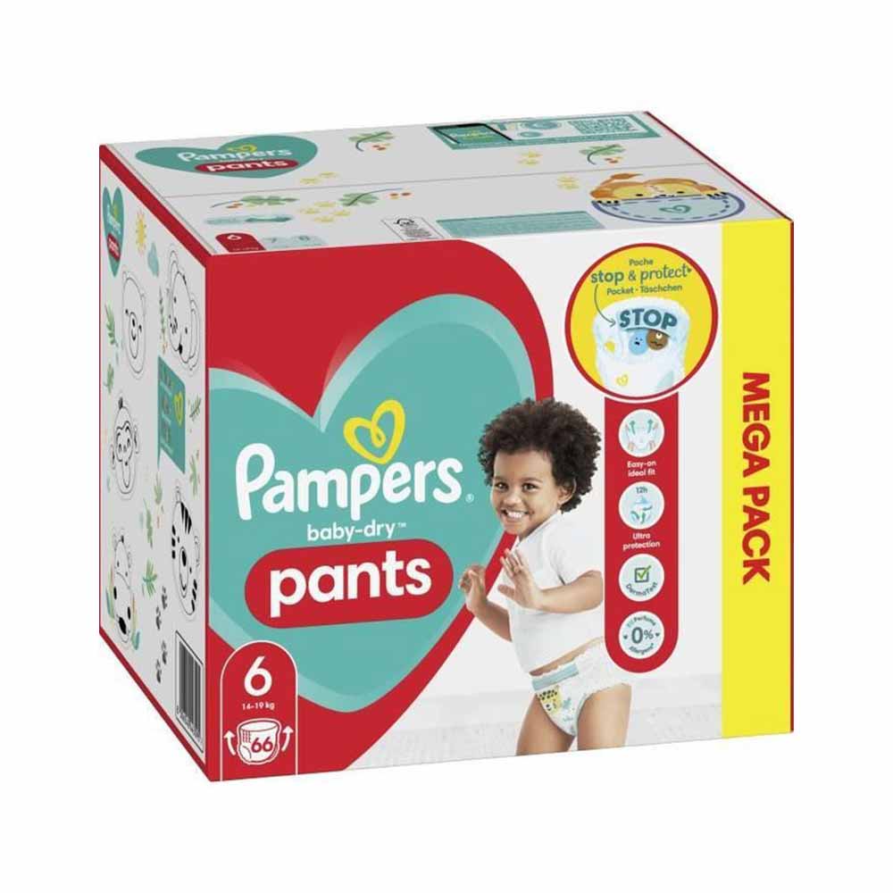 Pampers Maat 6 Baby-dry Pants - 66 Luierbroekjes