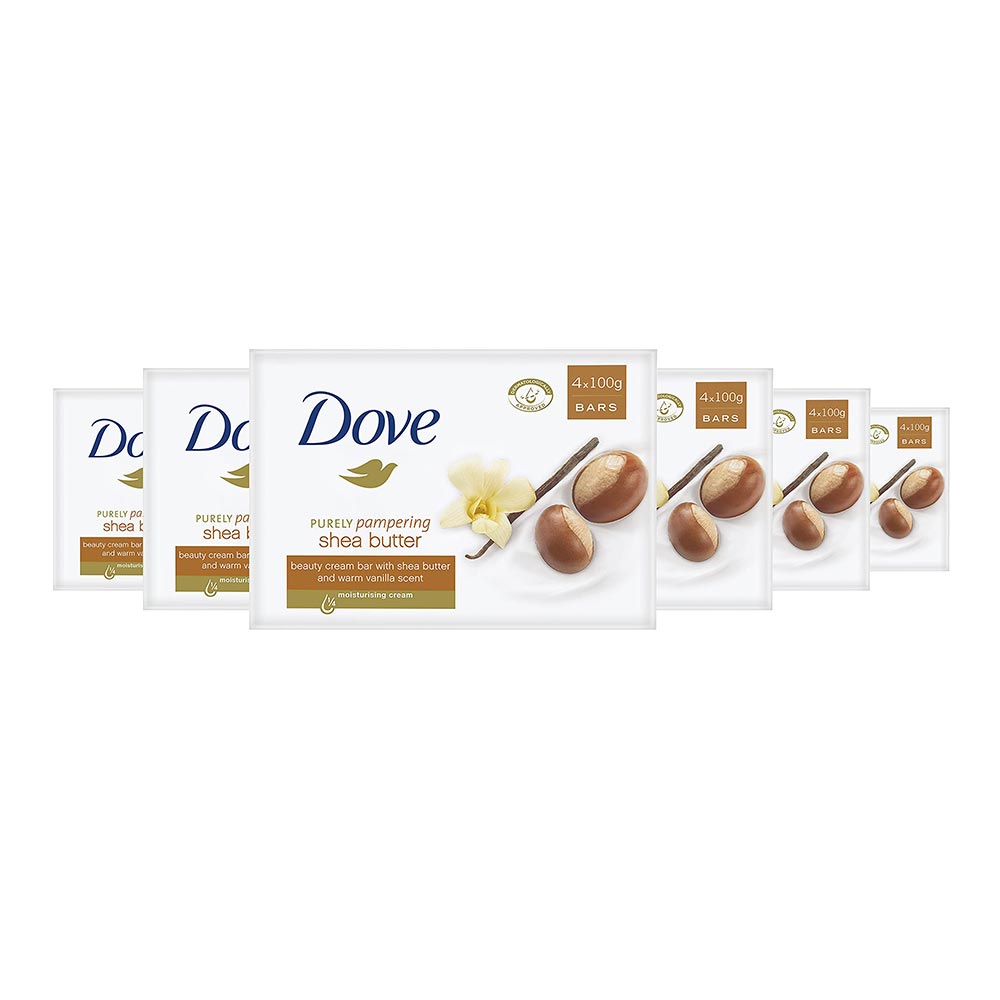 Dove Zeep Shea Butter Cream Bar - 24 x 100 g