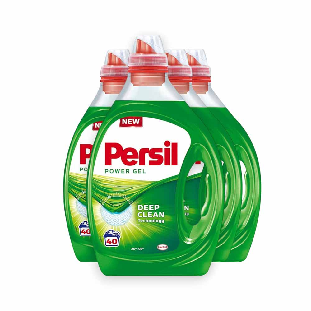 Persil Power Gel Deep Clean Vloeibaar Wasmiddel - Voordeelverpakking 4 x 40 Wasbeurten
