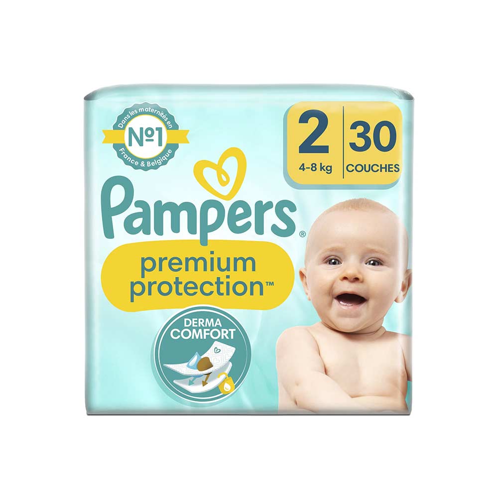 Pampers Premium Protection - Maat 2 (4-8kg) - 30 Luiers